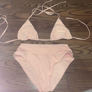 Light pink Frankies Bikinis set